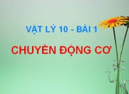 Chuyển động Cơ, Chất điểm và Cách xác định vị trí vật...
